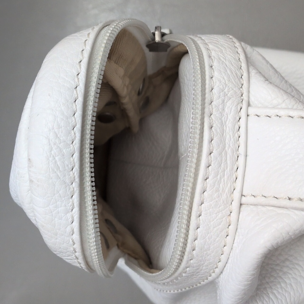 Vera Pelle White Shoulder Bag - Picture 7 of 11